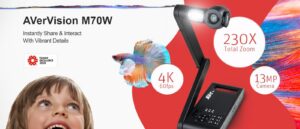 AVerVision M70W Mechanical Arm Wireless Visualiser - Image 4