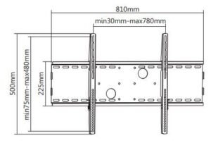 Standard Flat TV Wall Mount Bracket - Image 2