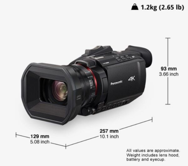 Panasonic HC-X1500GC 4K 60p Camcorder
